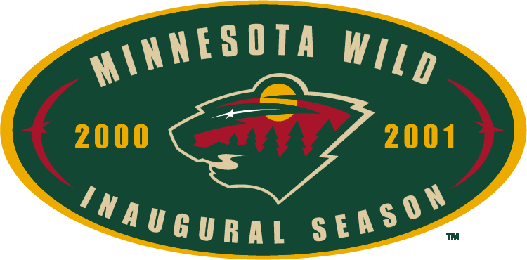 Minnesota Wild 2001 Anniversary Logo iron on transfers for T-shirts